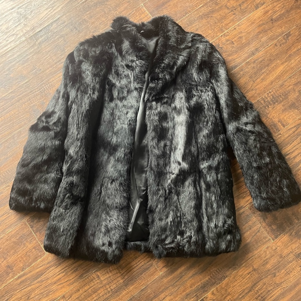 Real Rabbit Fur Coat